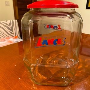 Vintage Antique "LANCE" Display Jar